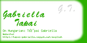 gabriella tapai business card